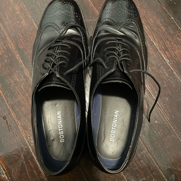 Bostonian Men’s Size 10 Black Dress Shoes - Picture 2 of 7